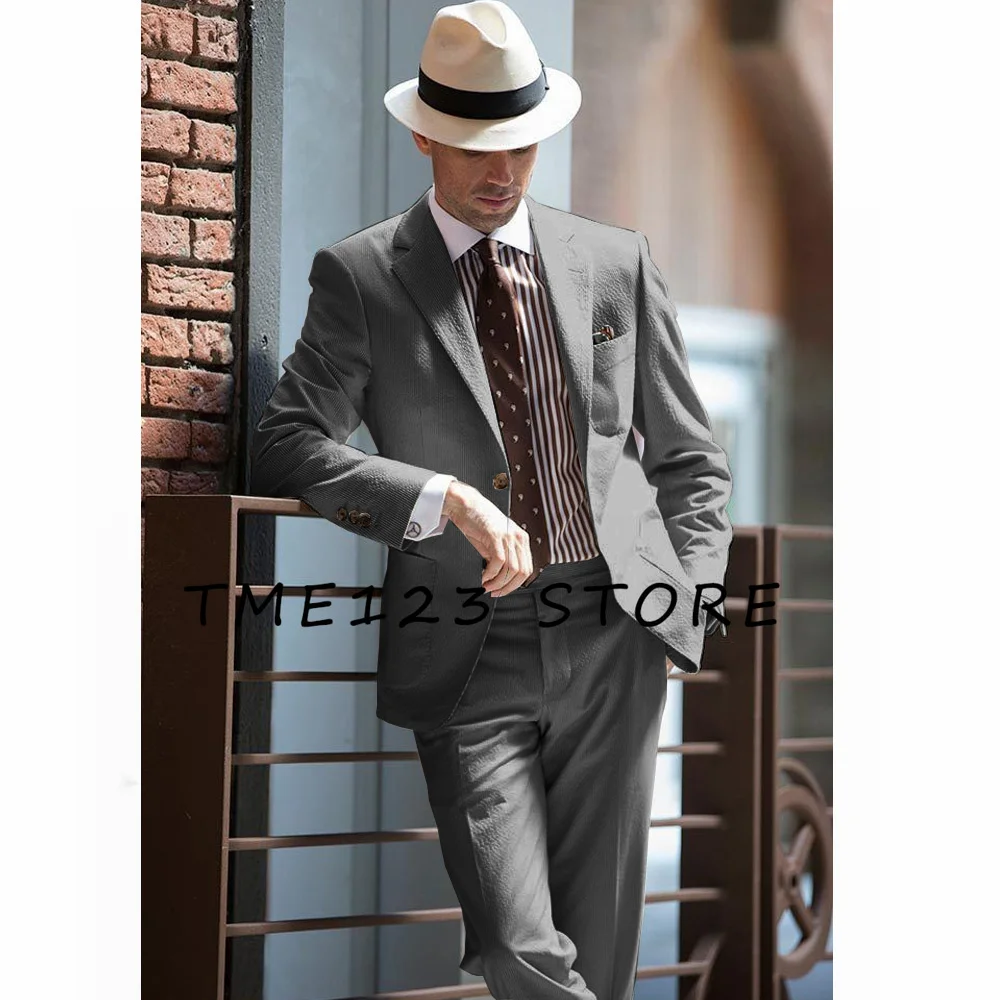 Spring and Summer New Suit Two-piece High Quality Casual Customized Suit Set Elegant Suits Male Clothes Men's Clothing Blazers &