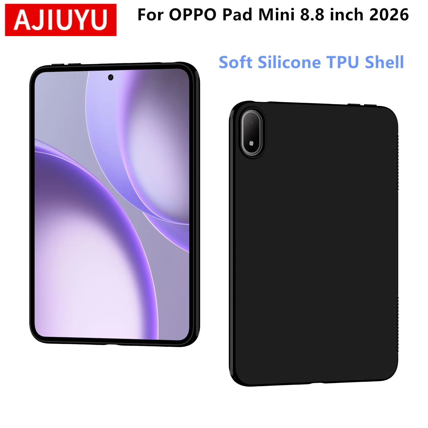 AJIUYU-funda suave de silicona para OPPO Pad Mini 2026, funda protectora de TPU para tableta OPPO Pad Mini de 8,8 pulgadas OPD2515