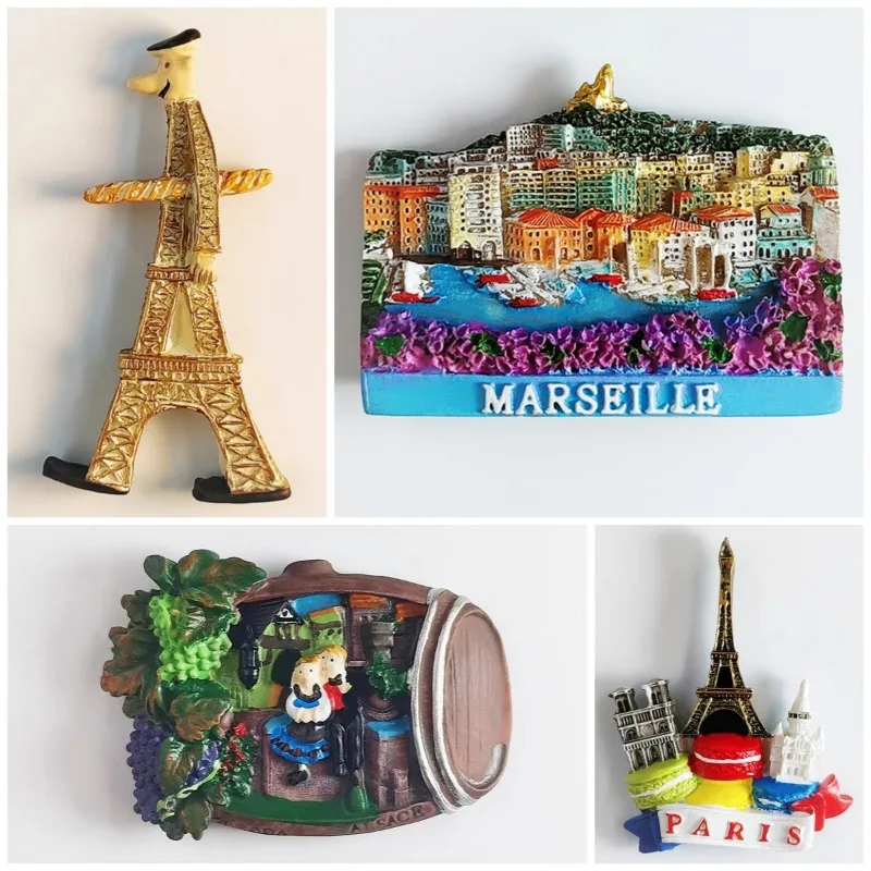 

France Marseille Fridge Magnets Rocamadour Travelling Souvenirs Paris the Eiffel Tower Saumur Fridge Stickers Wedding Gifts