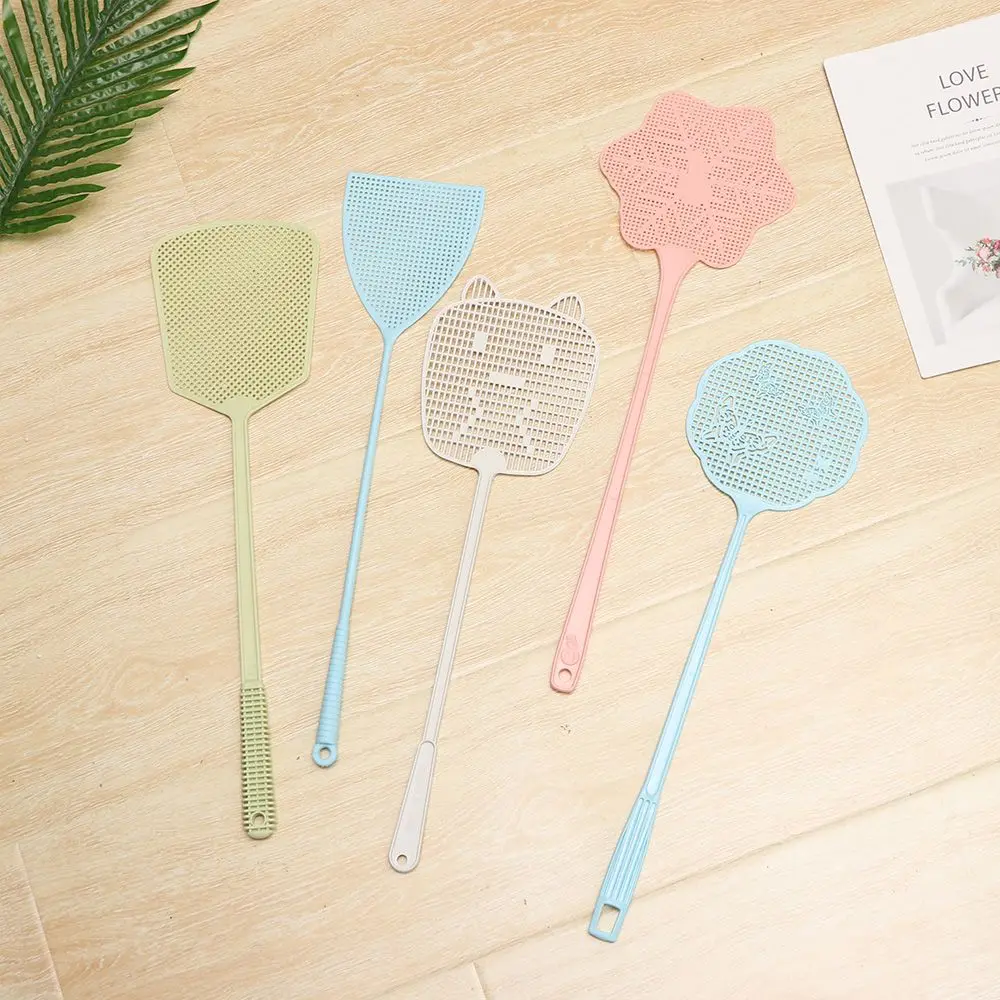 1PC Fly Swatter Insect Killer Mosquito Wasp Long Handle Pest Bat Tool Summer Plastic Insect Mosquito Killer Tool Random Color