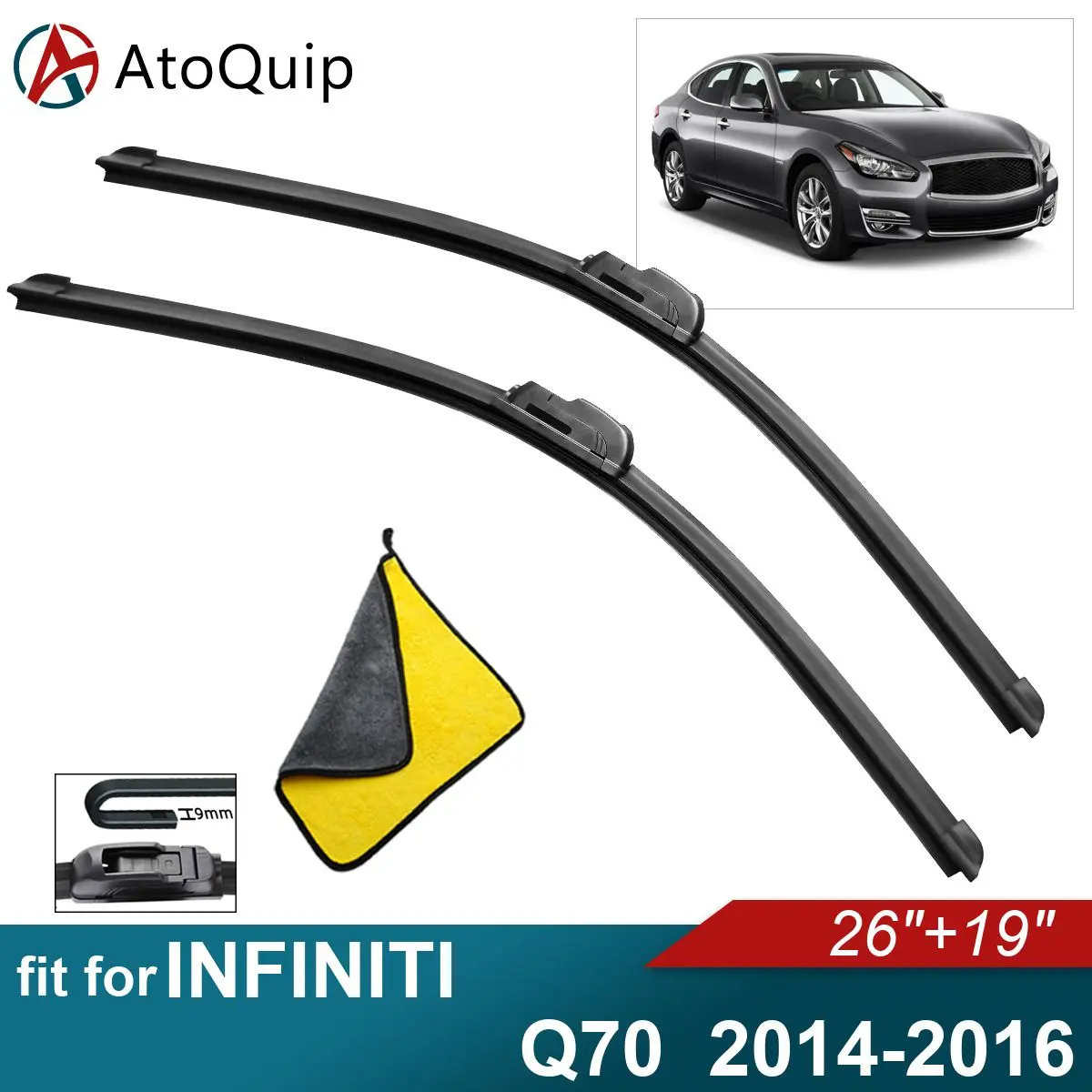

Аксессуары для INFINITI Q70, щетки стеклоочистителя из мягкой резины, автомобильный передний лобовой экран 2014, 2015, 2016
