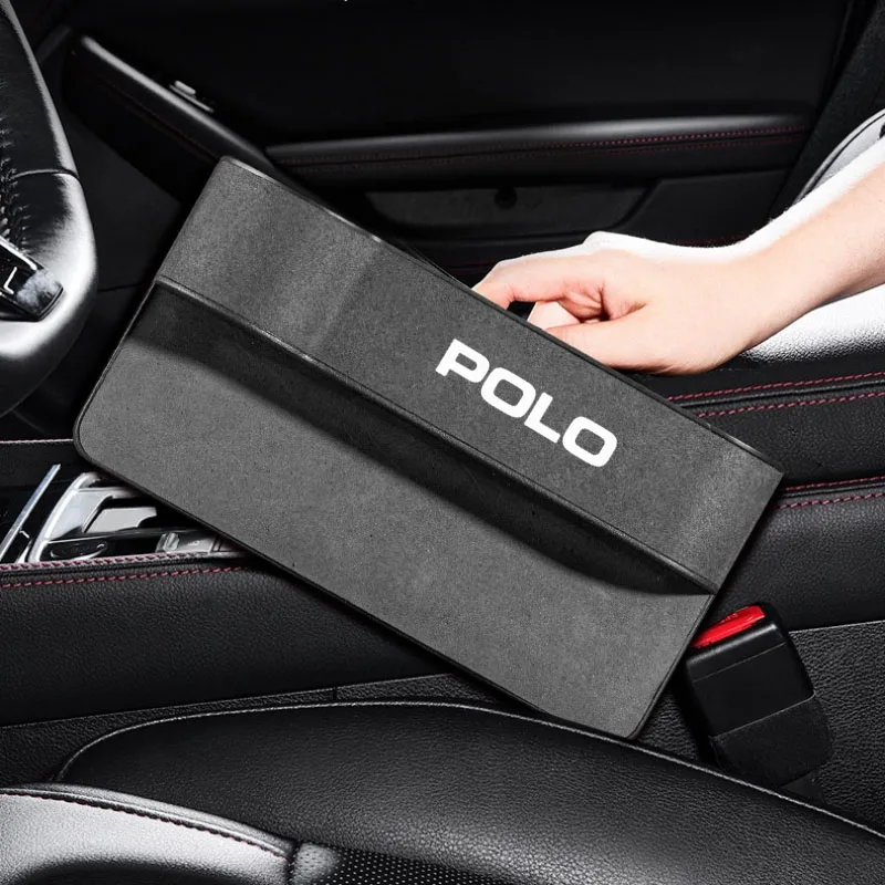 

Car Seat Crevice Gaps Storage Box Seat Organizer Gap Slit Filler Holder For POLO Car Slit Pocket Storag Box