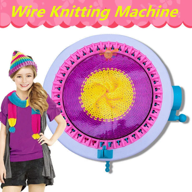 20-40 Needle Positions Big Hand Knitting Machine Weaving Loom Knit for Scraf Hat Children Educational Learning Toy