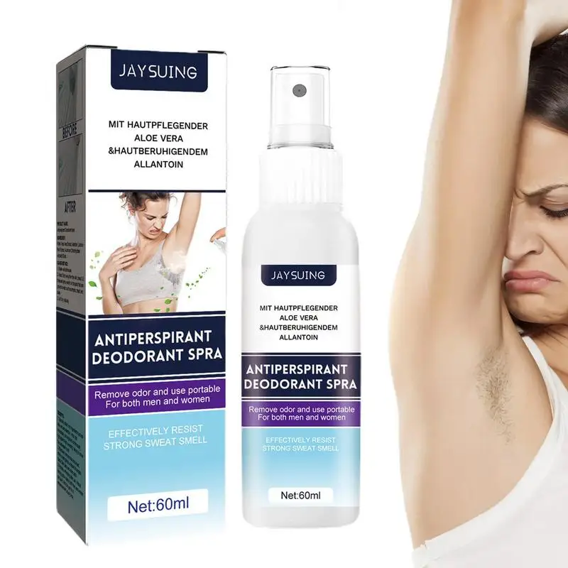 Deodorant Men Spray 60ml Armpit Underarm Odor Remover Spray Smell Removal Refresh Body Deodorant Lotion Liquid Summer Anti-sweat