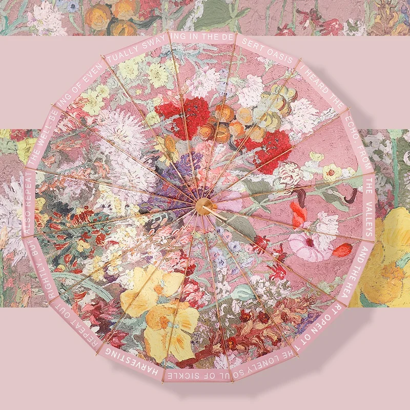 Парасолька із захистом від ультрафіолетового випромінювання Парасолька від сонця Парасолька подвійного призначення 16K Велика сонцезахисна парасолька від дощу для жінок Парасолька