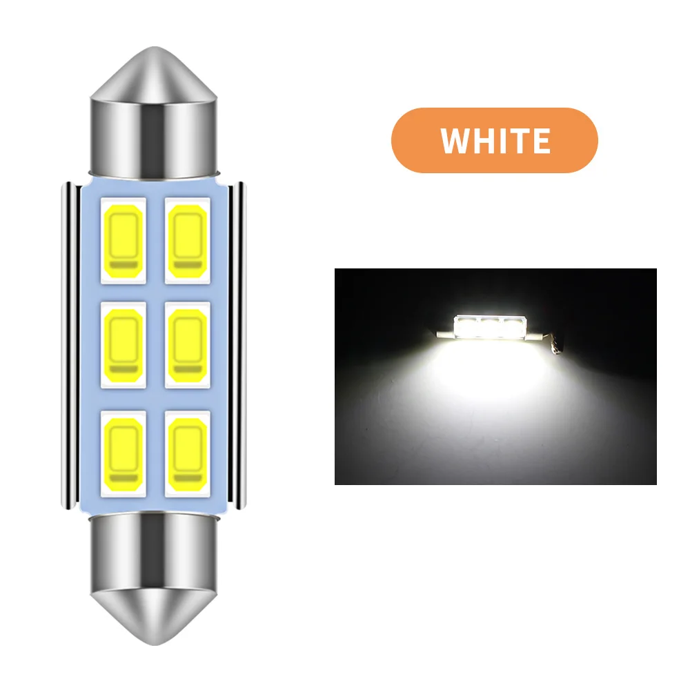 4 Stücke C5W Led Auto Girlande-31mm 36mm 39mm 42mm für Auto Kennzeichenbeleuchtung Leselampe Weiß Kristall Blaue Farben – Detail 7