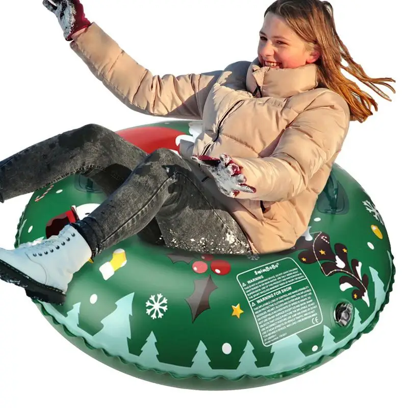 

Winter Snow Tube Heavy Duty Inflatable Snow Tubing For Winter Play With Handle Winter Sports Toys Snow Play Toys For Women