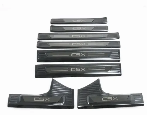For Citroen C5 X-stainless steel car threshold guard plate trunk threshold guard plate anti-scratch car accessories