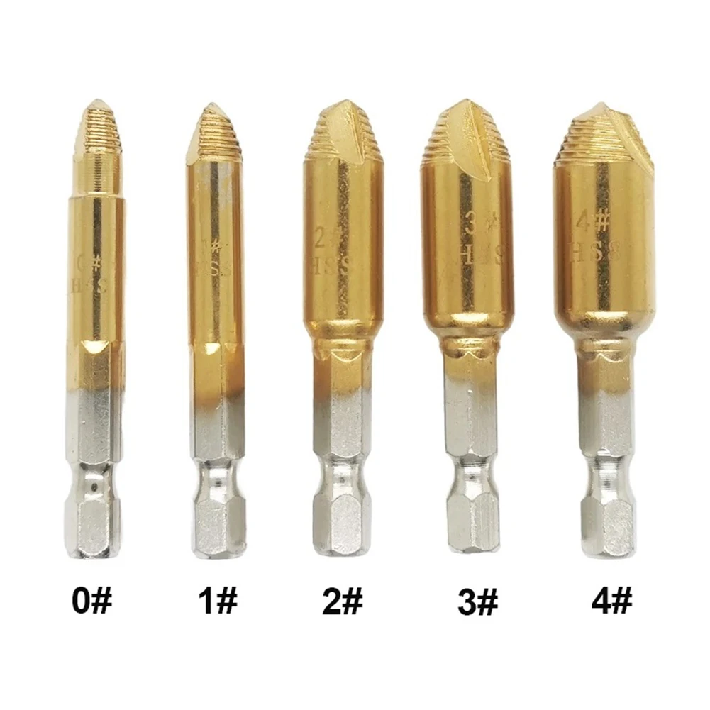 

Screw Removal Tool Screw Extractor Quick Removal Drill Bit For Wood And Machine Screws Hexagon Handle 1/4 55mm Damaged