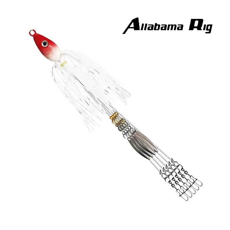 Panzerfaust Angel köder Spinner Regenschirm Jigging Alabama Rig Schwimm löffel Angriffs gruppe Soft Swimbait Swivel Bass Hecht Winter köder – Detail 10