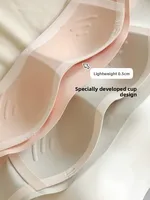 Wireless Strapless Bra Women's Invisible Seamless Thin Summer Style Underwear Full Cup Polyester Fabric Detachable Double Strap - Image 5