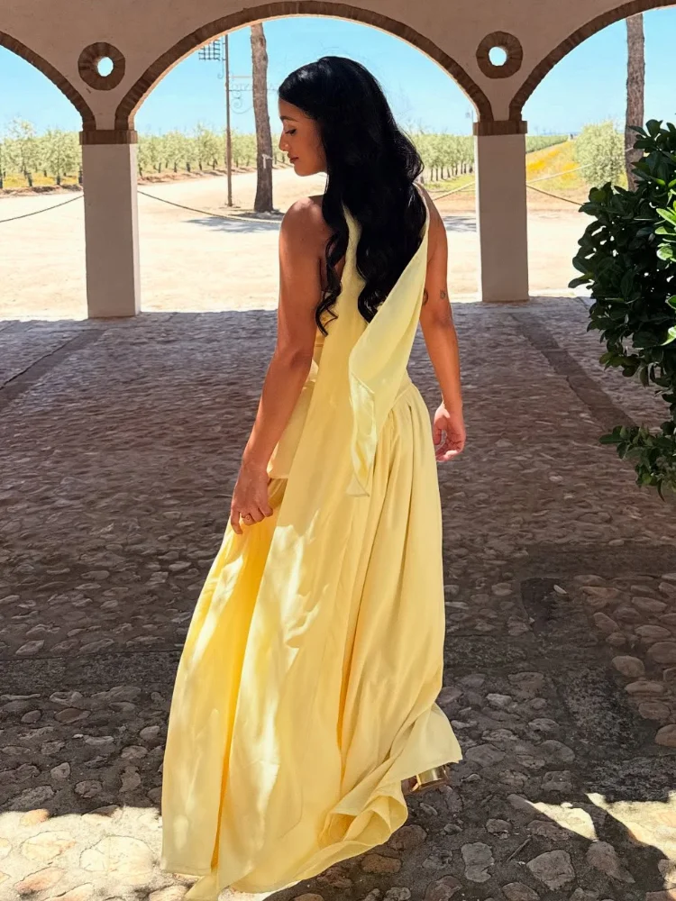 فساتين طويلة مرقعة شبكية عالية الانقسام للنساء بدو...