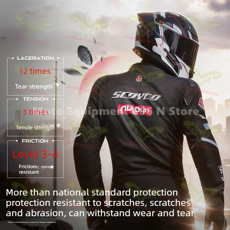 Scoyco 오토바이 라이딩 슈트 남성용 봄 여름 메쉬 통기성 오토바이 가죽 자켓 올 시즌 유니버설 여성용