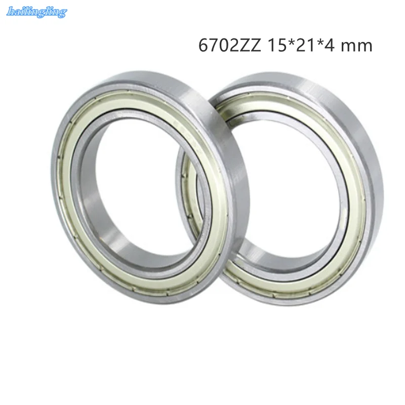 

20/50pcs Bearing steel ultra-thin deep groove ball bearings 61702ZZ 6702ZZ 15*21*4 mm drop shipping