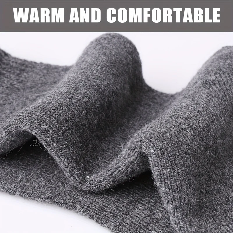 Winter Warm Wool Socks Thermal Thicker Fleece Skiing Socks Unisex Coldproof Anti-slip High Quality Outdoor Sports Long Socks