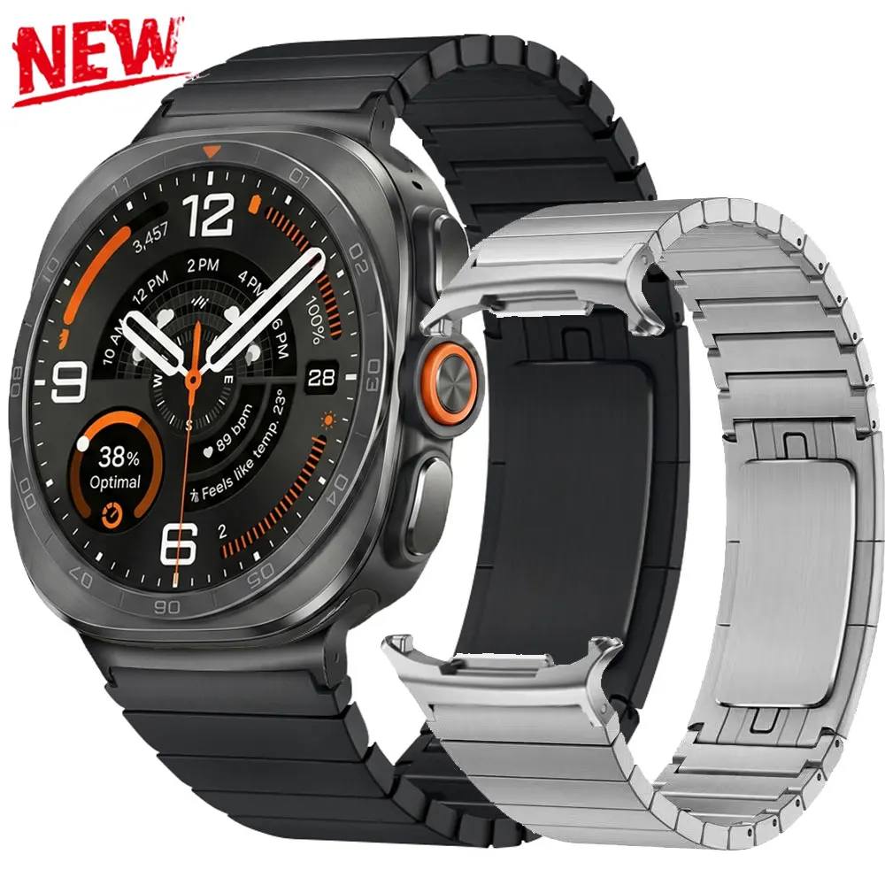 Elegant Stainless Steel Watch Bracelet - Premium Metal Strap Accessory