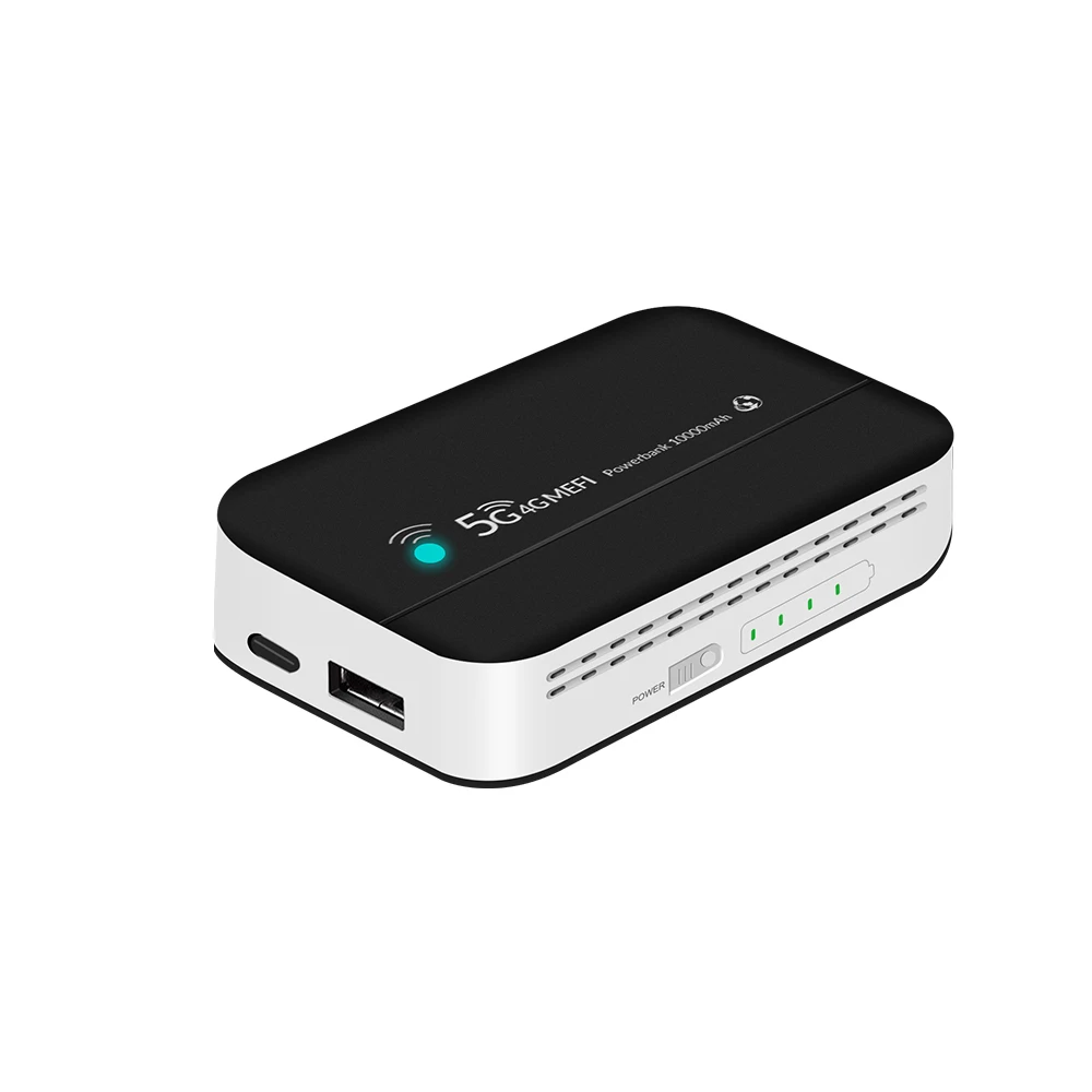 Banco Portátil do Poder do Hotspot Router Móvel 4g Lte Usb do Tipo-c Wi-fi 10000mah Pw100 - Imagem 5