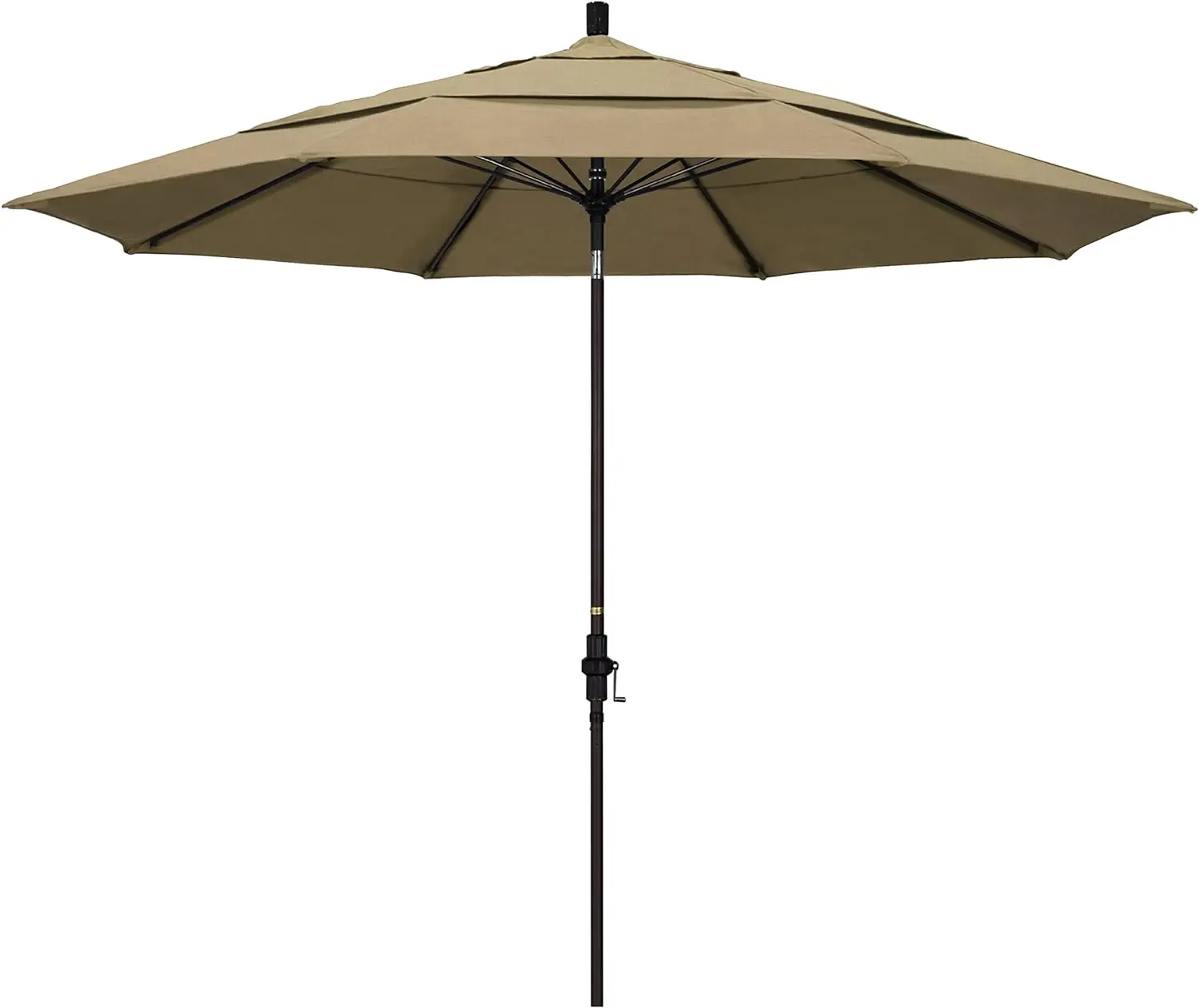 

California Umbrella 11' Round Aluminum Pole Fiberglass Rib Market Umbrella