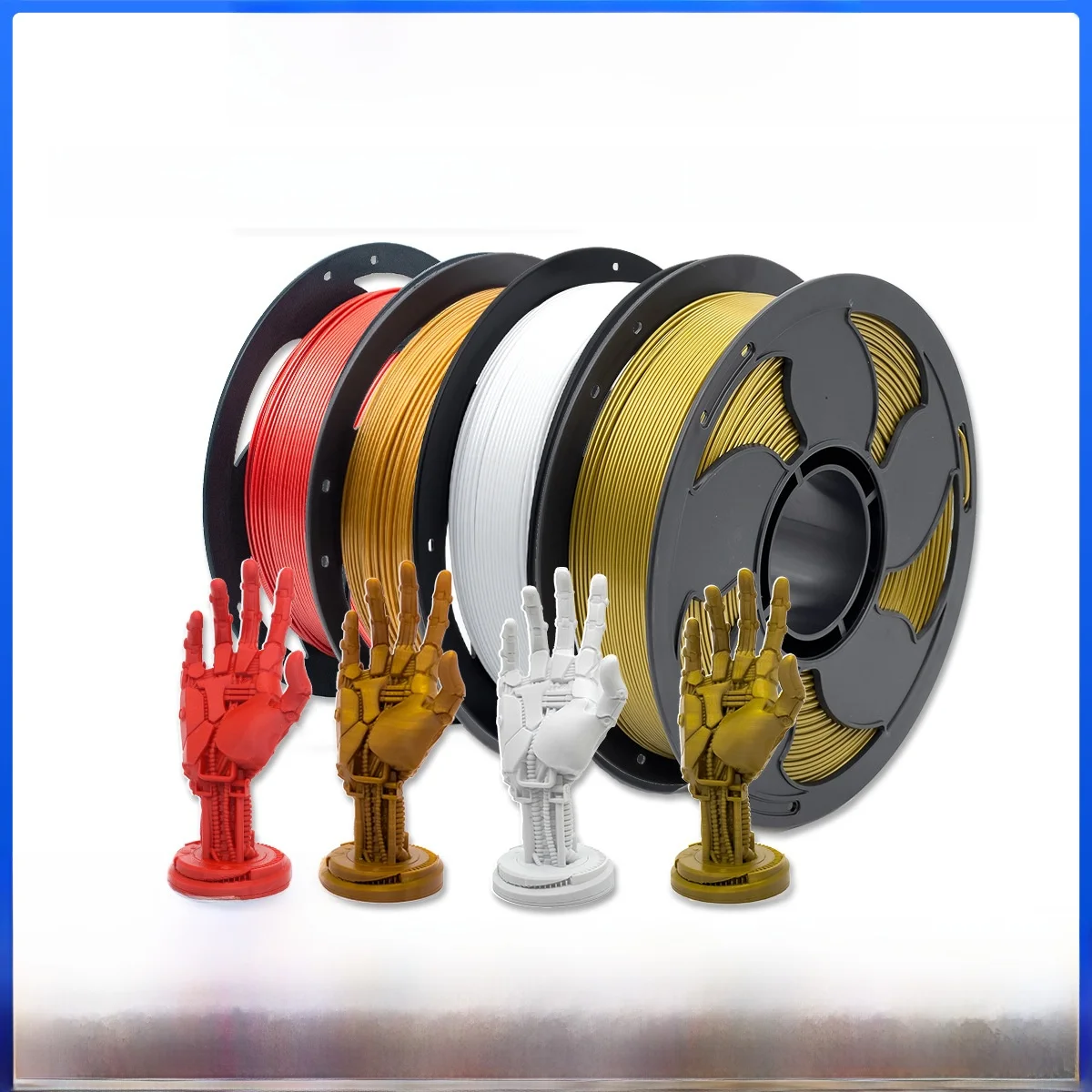 3D 프린팅 소모품 PETG 금속 소재 1KG 레드 메탈 TPU PLA와 호환 가능 3D 프린터용 맞춤형 포장 가능