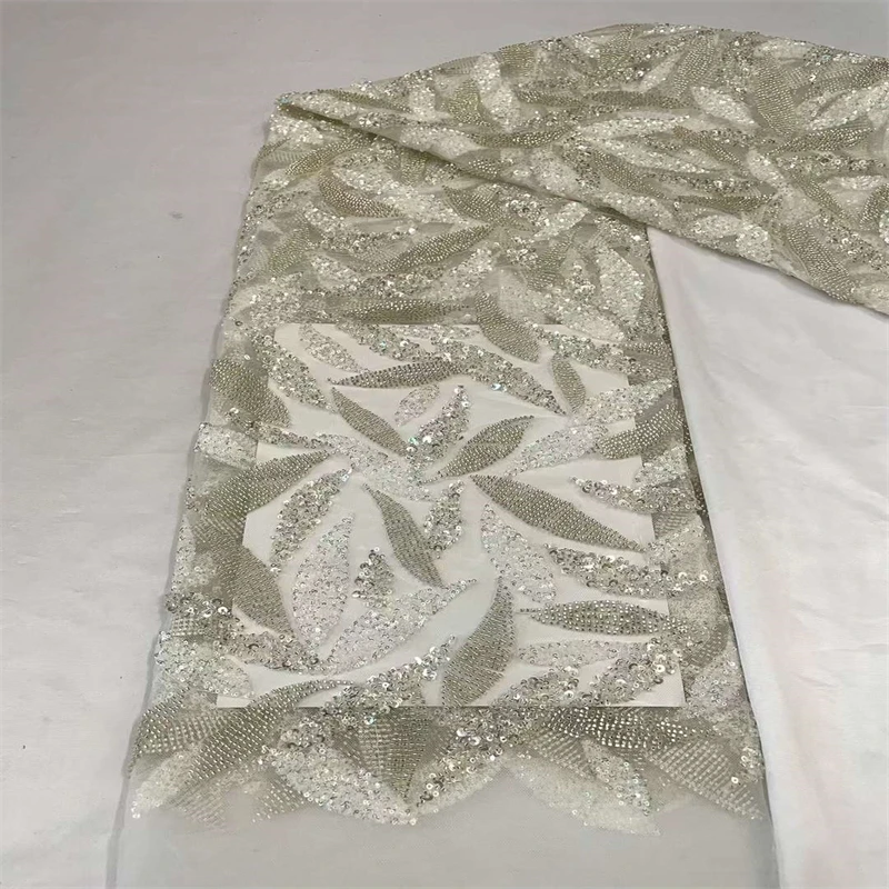 

Familiar African Lace Fabric Embroidered Nigerian Organza Sequins Lace Fabric 2022 High Quality French Tulle Lace Fabric XB86003