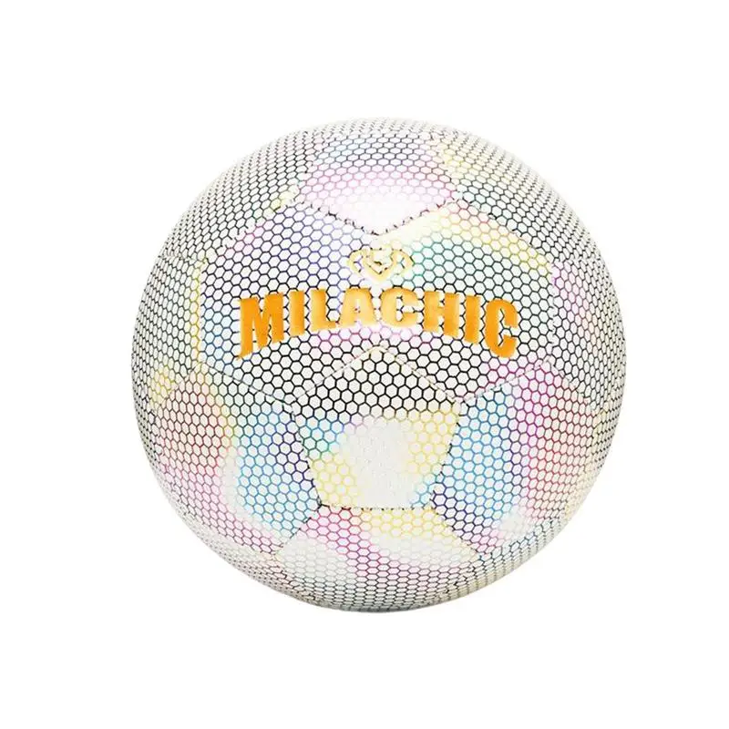 

Светящиеся футбольные светящиеся светоотражающие портативные Светоотражающие светящиеся футбольные мячи для взрослых и девочек