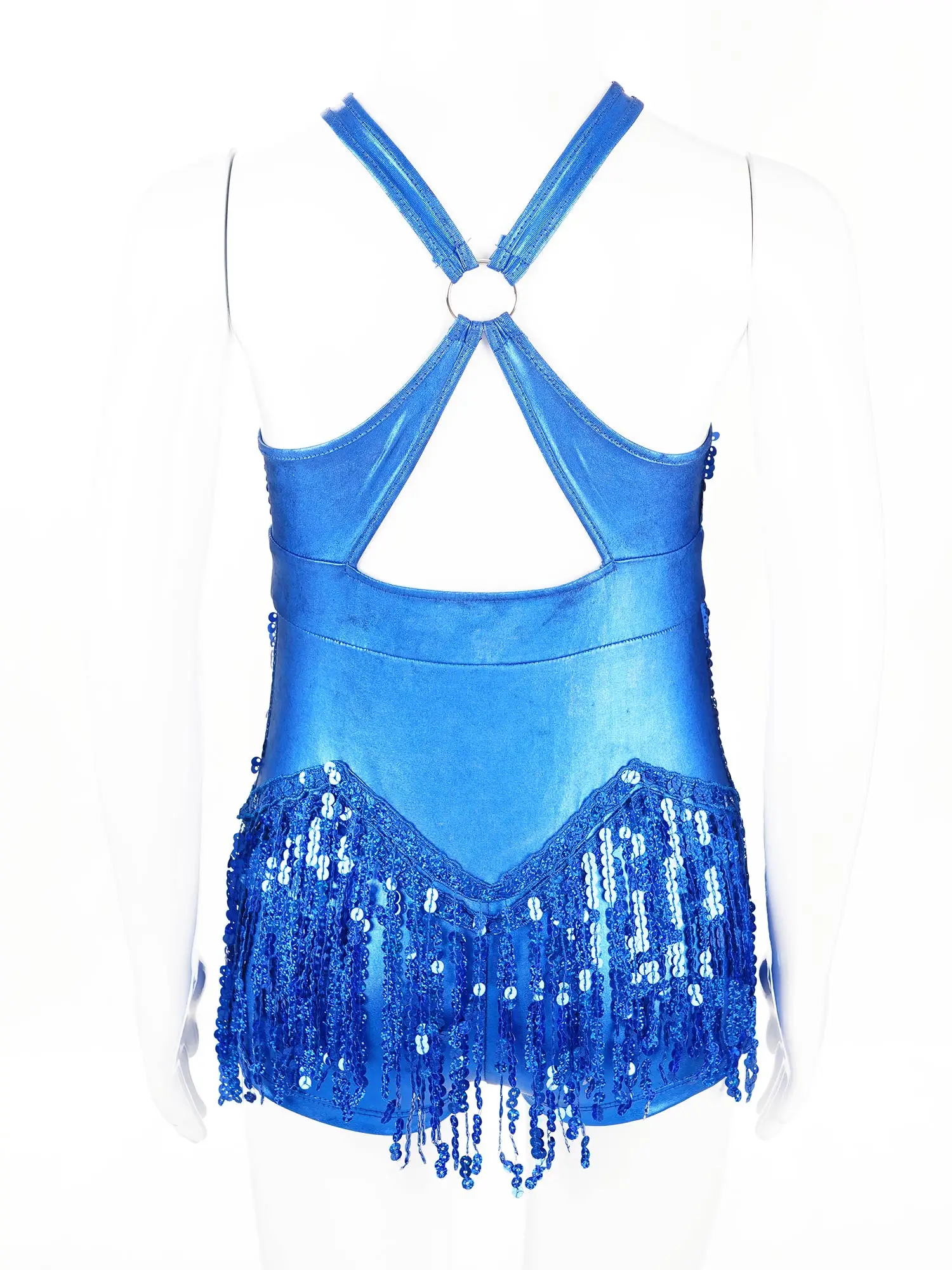 Kinder Mädchen Pailletten Quaste Latin Jazz Dance Trikot Kleid Cha-Cha Rumba Samba Tango Body Party Bühne Leistung Dancewear – Detail 20