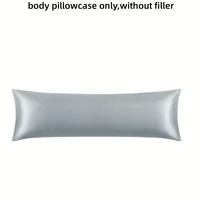 1pc Luxurious Satin Pillowcase for Hair and Skin Care Soft, Silky, Long Body Pillow Cover for Bedroom,Hotel, and Home Decor 2