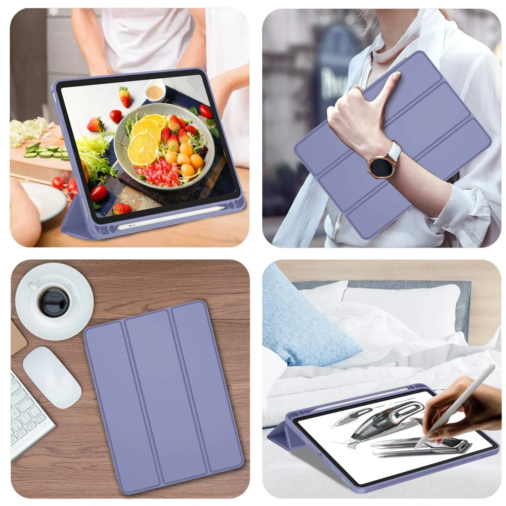 Магнитный чехол для iPad Pro, 12,9 дюйма, 4 поколения, 2020 дюйма, A2229A2069A2232, мягкий силиконовый чехол, умный чехол для сна с держателем для карандашей (art.: 3920bee90ef4b) - 3920bee90ef4b