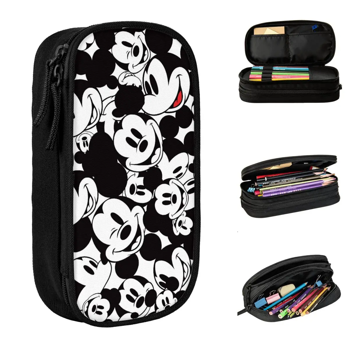 Mickey & Friends Pencil Case Pen Bag for Student Large Storage Students School Gift Pencil Pouch