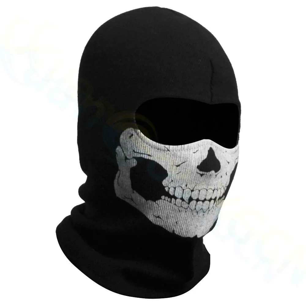 Outdoor Full Face Cover  Cycling Ghost Skull Mask  Bandana  Sport Ski Motorcycle Neck Warmer Party Dress Up Scarves