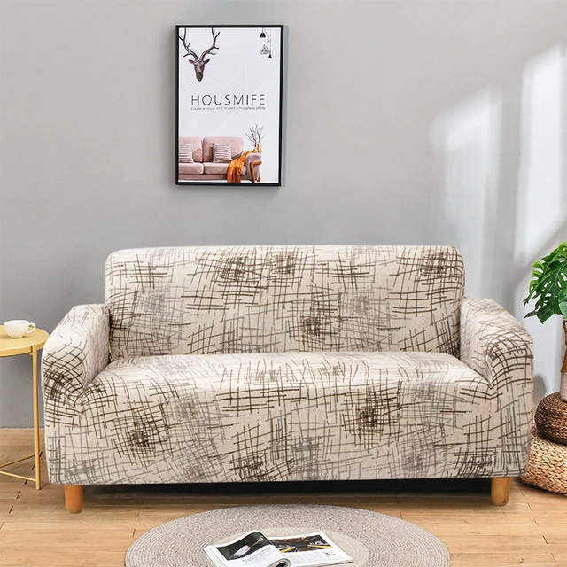 Funda de sofá elástica para sala de estar, conjunto de fundas de asiento  ajustables, cojín Seccional de esquina, 2 y 3 plazas - AliExpress