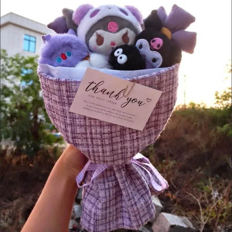 

Sanrio Kuromi Cinnamoroll MyMelody Pompompurin Hello Kitty Kawaii мультяшный стиль аниме милая девушка подарок на день Святого Валентина