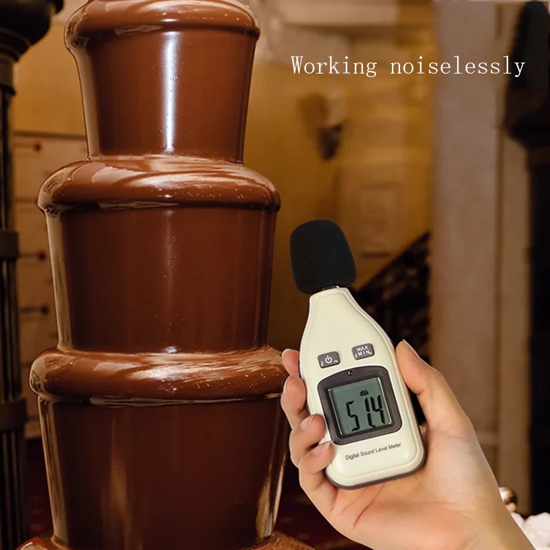 Six-layer Chocolate Fountain Machine Cafeteria Commercial Automatic Fondue Chocolate Waterfall 미니분수대 шоколадный фонтан мини