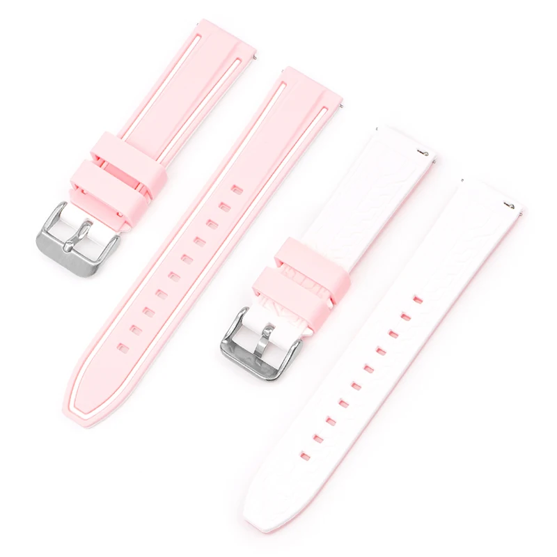 Premium 20mm Silicone Diving Watch Strap with PVD Coated Buckle - Unisex Accessories