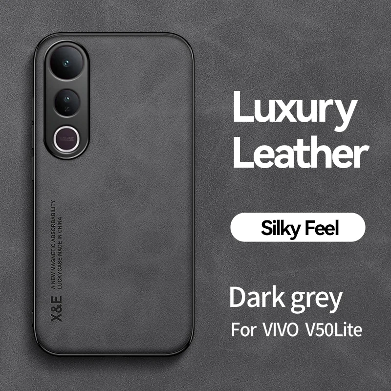 Leather Shockproof Phone Case with Magnetic Protection