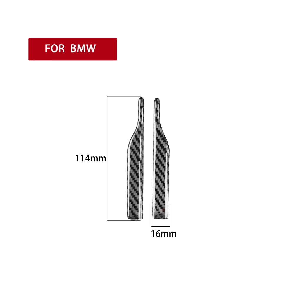 2pcs Carbon Fiber Anti-collision Bumper Sticker Rearview Mirror Anti-Rub Strips Protector For BMW E90 E60 F30 F34 F10 F20 X1
