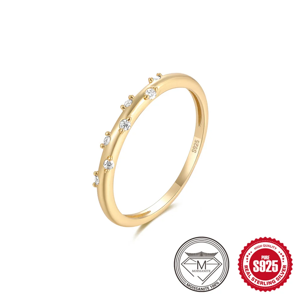 

MS19 The new 925 silve rmoissanite ring is fashionable and Absolutely stunning