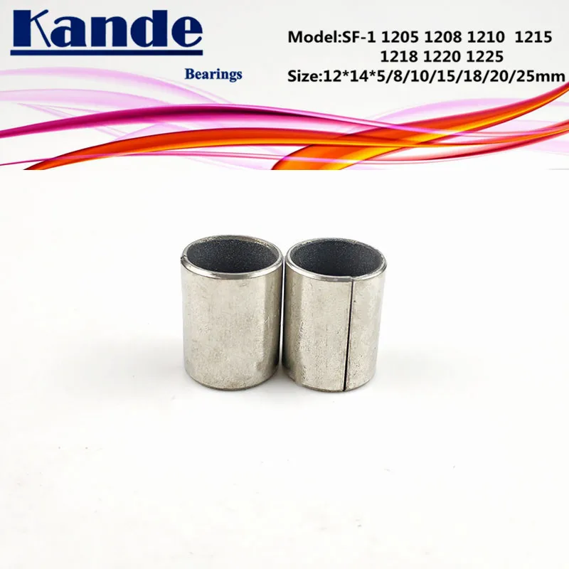 SF-1 1205 1208 1212 1215 1218 1220 Self Lubricating Sleeve 12x14x5 12x14x8 12x14x10 12x14x15 12x14x18 12x14x20 12x14x25mm SF1