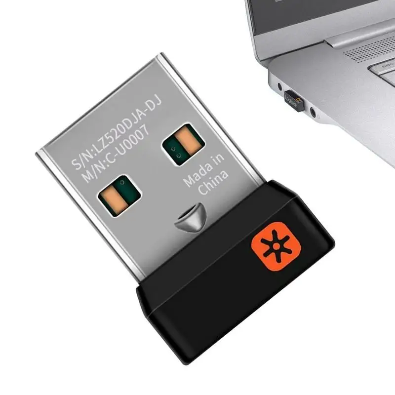 1Pc Wireless Dongle Ricevitore Unificante Adattatore Usb Per Tastiera Mouse Logitech Collegare 6 Dispositivi