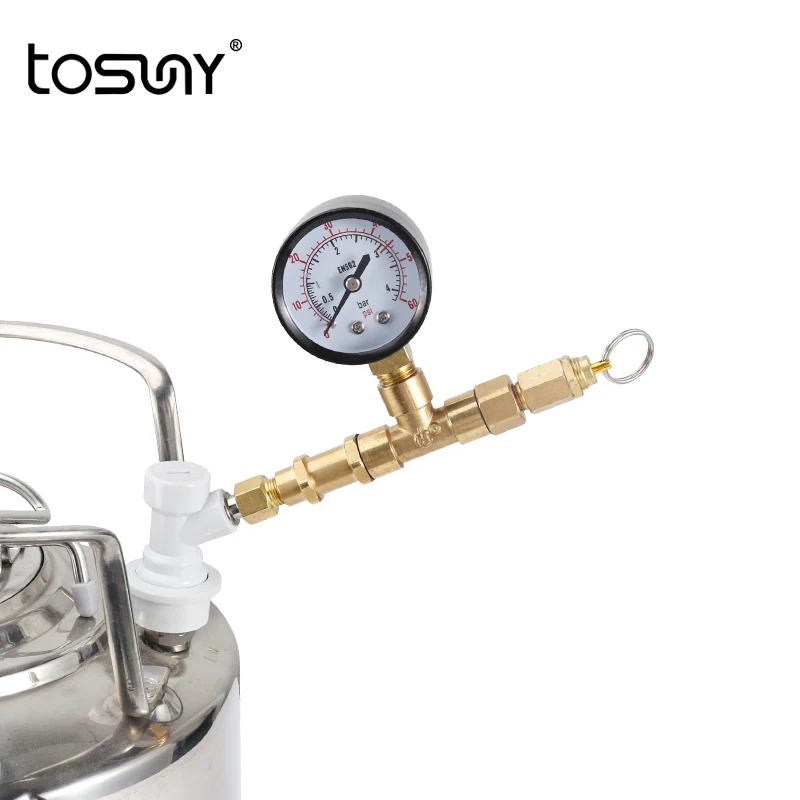 060Psi Ball Lock Spunding Valve,Pressure Relife Valve With Digital Gauge For Beer Keg