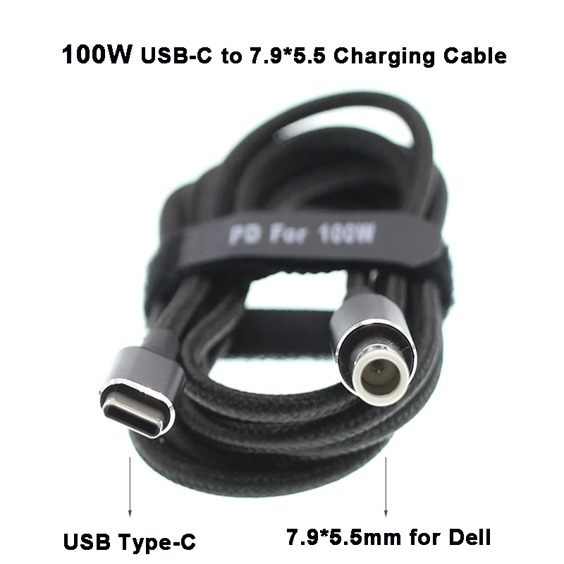 USB Type-C на 100*7,4 мм разъем постоянного тока, 5,0 Вт, для ноутбука Dell Latitude E6320 E6330 E6400 E6430 E6410
