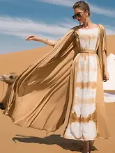 

Ramadan Eid Mubarak Abaya Dubai Turkey Islam Muslim Sets Arabic Long Dress Kaftans For Women Robe Longue Kimono Femme Musulmane