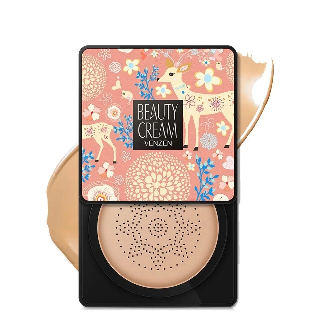 BB Air Cushion Base Foundation with Mushroom Head CC Cream Moisturizing Hydrating Concealer Makeup Brighten Skin Tone Cosmetics 6