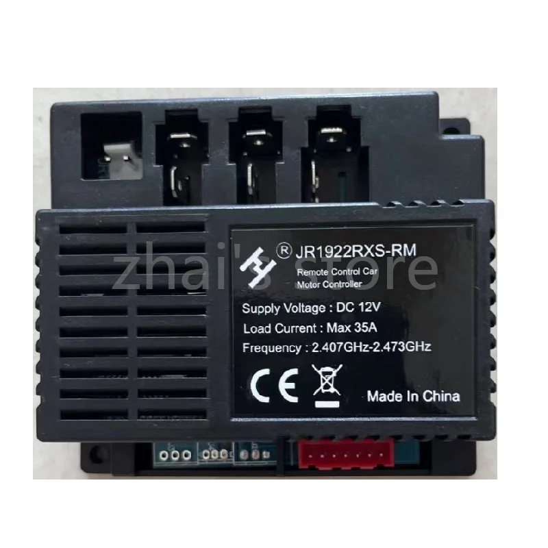Trasmettitore e ricevitore a 12V con cavi elettrici e 2 telecomandi