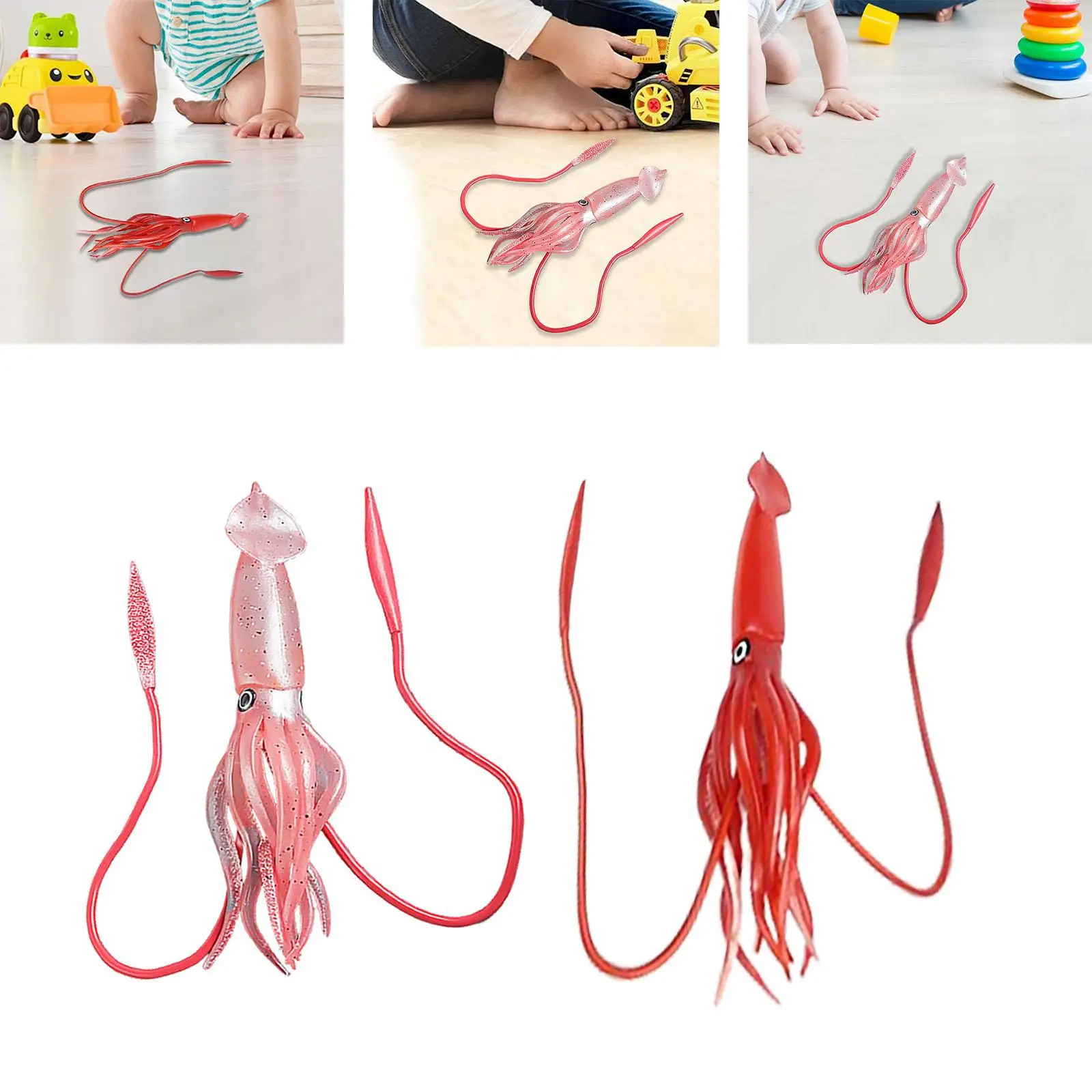 Marine Animal Figure Preschool Playset Statue Small Educational Model Cognitive Toy for Learning Activities Birthday Parties