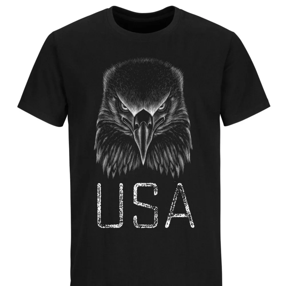 

Eagle Flag USA Men T Shirt Patriotic Style American Graphic Tees Tops Cotton Crew Neck Short Sleeve Summer Fall Sweatshirts