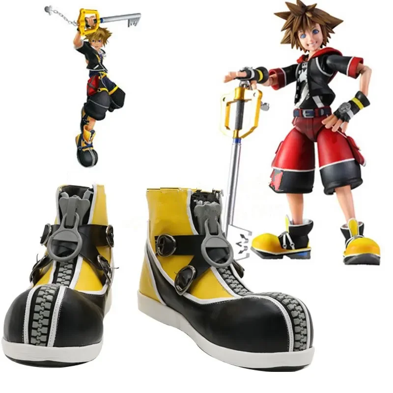 

Game Kingdom Hearts 2 Sora Cosplay Shoes Boots Custom Made