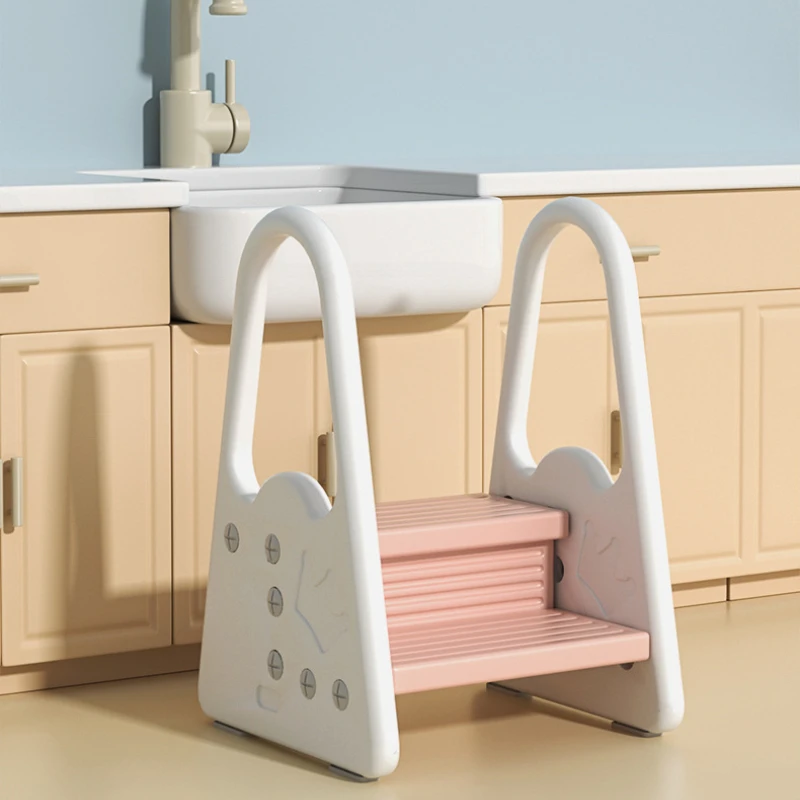 Baby Handwashing Step Stool, Children's Footstool, Infant Face Washing Step Ladder, Sink Heightening Stool Footrests