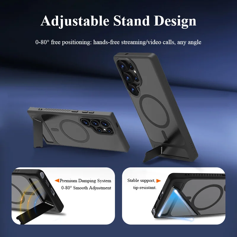 Lereach Magnetic Stand Phone Case - Drop Protection & Adjustable Stand