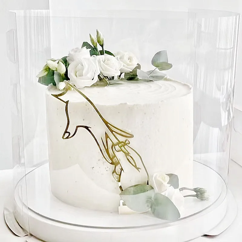 Abstrakter Happy-Birthday-Kuchenaufsatz, Roségoldenes Gesichtsporträt, Acryl-Kuchenaufsätze für Heiratsantrag, Party und Hochzeitsdessert-Dekoration